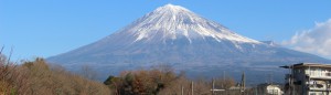 実家から見える富士山